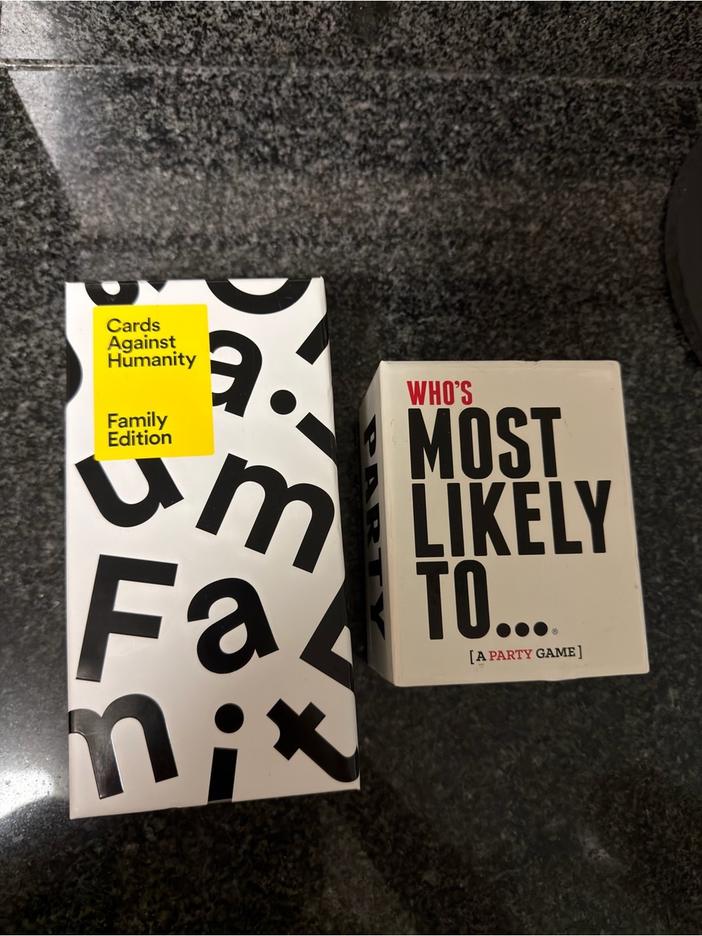 Cards Against Humanity Family Edition + Who's Most Likely To Game Set